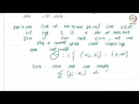 Sets of measure zero #swayamprabha #ch38sp