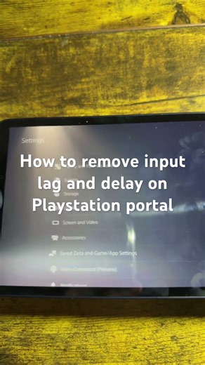 How to remove input lag and delay on Playstation portal