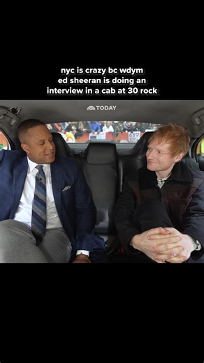 greatest city in the world with ed sheeran 🚕🧡 He joined us today to talk about his new project on Netflix called “One Shot With Ed Sheeran.” | Today Show