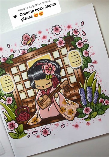 Cozy Japan Coloring Page: A Relaxing Journey