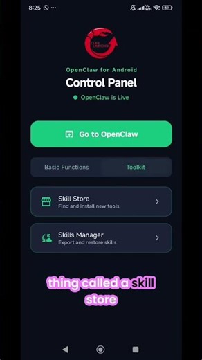 OpenClaw Android: YouTube Skill Store in Your Pocket! #shorts