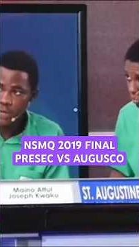 Nsmq 2019 final Presec legon vs st. Augustine's college #nsmq2024 #nsmq 2019 #presec #augusco