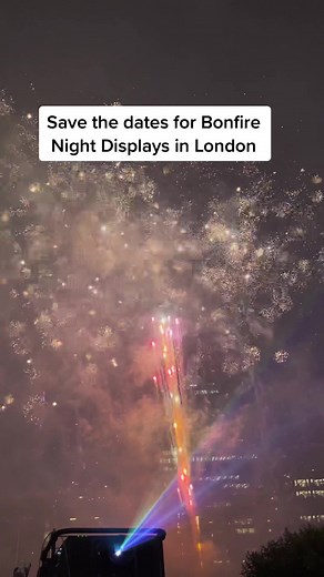 London Bonfire Night Firework Displays Schedule