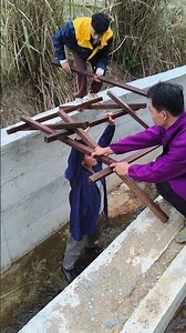 Outdoor marching bridge, construction process of the bridge