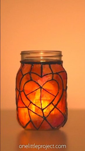 Valentine's Mason Jar Lanterns ❤️ ✨