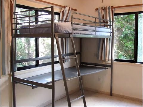 Loft bed IKEA SVARTA with table. How To Assemble
