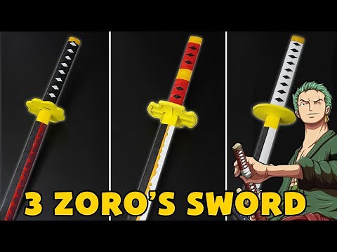 03 Easy Origami Paper ZORO's Swords One Piece|| Wado Ichimonji | Sandai Kitetsu | Shusui