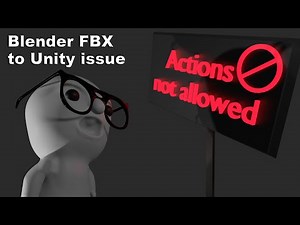 Blender FBX export actions missing in Unity