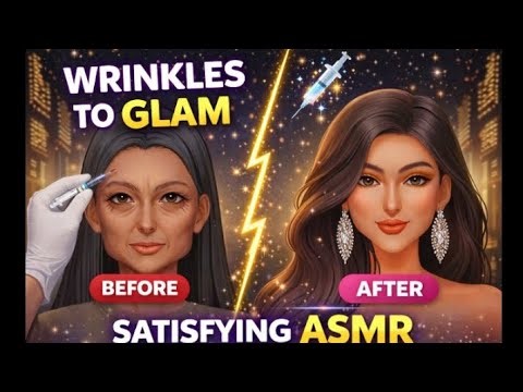 Anti-Aging Injection ASMR 💉✨ | Wrinkles to Glam Transformation (So Satisfying!)