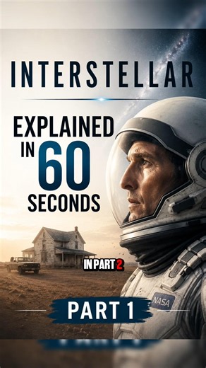 Interstellar Explained in 60 Seconds | Part 1 #intersteller #plot heaven # movieex #movieanalysis