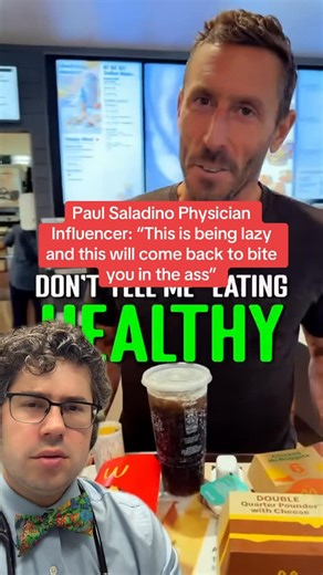 Zachary Rubin, MD on Instagram: "Don’t let influencers make you feel guilty for your food choices. #diet #nutrition #doctor"
