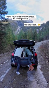 Our best travel hacks that help us explore Canada on the cheap 👇 • instead of buying a camper, we used what we already had! We put a simple air mattress in the back of our SUV. An instant hotel on wheels! • instead of paying for hotels or even campgrounds, we learned how to find FREE campsites! • instead of going to restaurants, we pack a cooler and cook ourselves. • instead of paying for tours or activities, we hike or chase waterfalls or find epic viewpoints. We are blessed with a massive amo