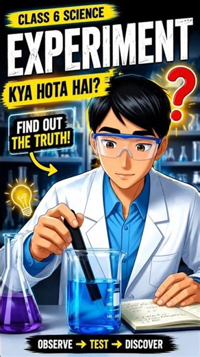 ⚗️ Experiment Kya Hai? Ek Real Example Se Samjho! 😲 | Class 6 Science #shorts#cbse#ncert #shortsfeed