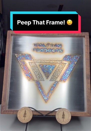 Hardwood Frame with Weld Art? I think so! 💪😎🔥 I’d love to get to do more frames like this. Sometimes they are a bit heavier this way but damn! You can’t beat the look of that walnut with the stainless steel! 🤤 Thanks so much @Wolfram Products for giving Cheri and I the opportunity to make this for you! #weldart #wolframproducts #woodframe #stainlesssteel #wood