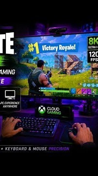 Play Fortnite Race on PC with Xbox Cloud Gaming + Keyboard ⌨️ & Mouse 🖱️| Gameplay | 8K 120FPS 🔥🖥️✨