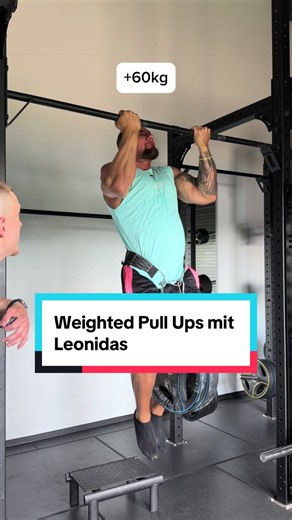 68kg vs 120kg - Weighted Pull Ups #challenge #calisthenics #pullups @Leonidas Arkona