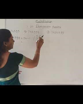 multiplication by Ekanyunen purvena method in Vedic Mathematics @BORE MATHEMATICS??