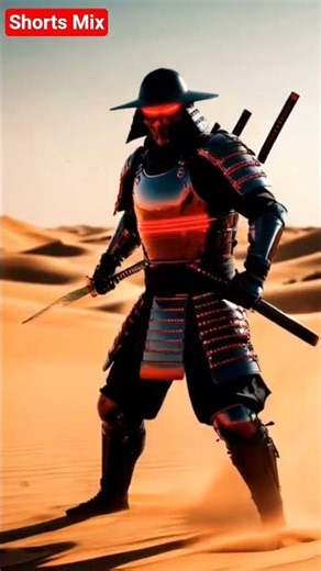 "The Ancient Warrior Battles the Cyborg Samurai"