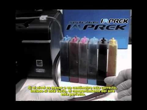 Instructivo de instalación de sistema continuo para EPSON T50