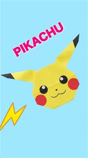 Easy origami Pikachu ⚡️