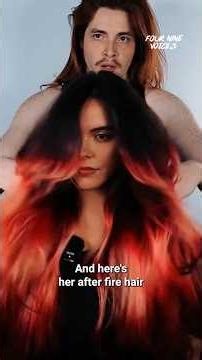 She asked for FIRE hair?! 😱🔥 #firehair #rapunzelhair #hairtutorial #haircolor #salondrama