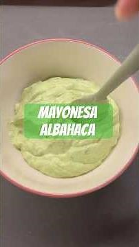 Homemade Basil Mayo 🧑🏽‍🍳🌿 #mayo #mayonnaise #basil #creator #chile #latino #recipe #youtube