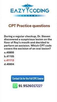 CPT Practice Question & Answer (Short 2)