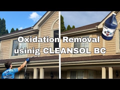 Oxidation Removal with Cleansol BC | Professional Siding Restoration