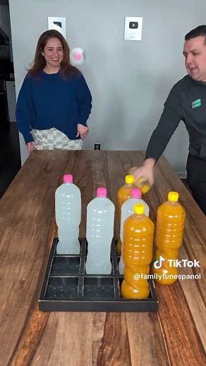 Reto de la Botella 3 en Raya: ¡Diviértete en Familia!