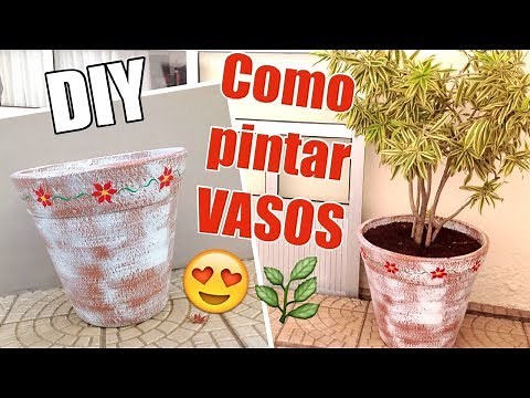 DIY | Como pintar vaso | Pintura simples e linda!