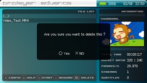 PMPlayer advance v3.0.8 : lecteur vidéo pour PSP (MAJ avec vidéo)