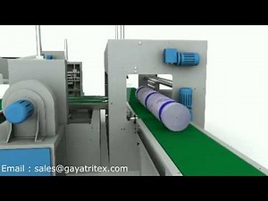 Automatic Fabric Roll Packing machine