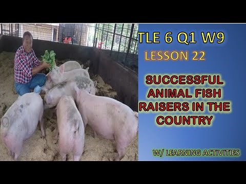 SUCCESSFUL ANIMAL AND FISH RAISERS IN THE PHILIPPINES / TLE 6: Agriculture Week 9 (K-12 MELC Based)