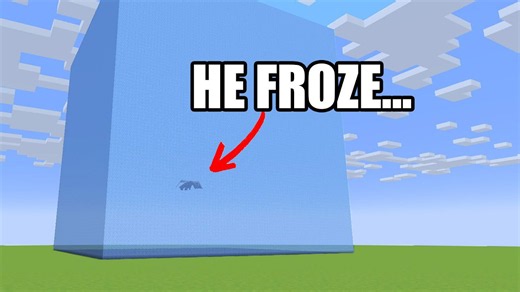 Freeze the Ender Dragon with this massive ice wall