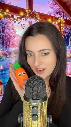 ASMR Eating Fake Carrot 🥕 Crunchy Plastic Sounds | Satisfying No Talking
