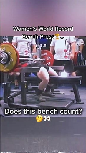 DOES THIS WORLD RECORD BENCH PRESS COUNT!!? 😭👀
