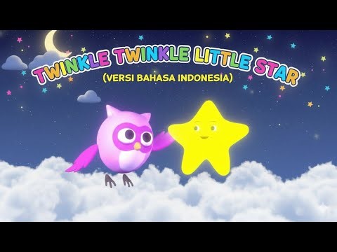 Twinkle Twinkle Little Star 🌟 Indonesian Version | Popular & Educational Children's Song
