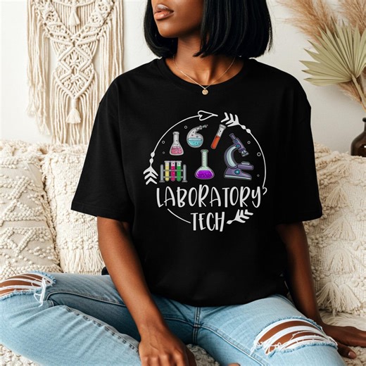 Laboratory Tech Shirt, Medical Lab Scientist Gift, Clinical Lab Week Tee, Science Apparatus Graphic Shirt, Pathology Technician Tee - Etsy