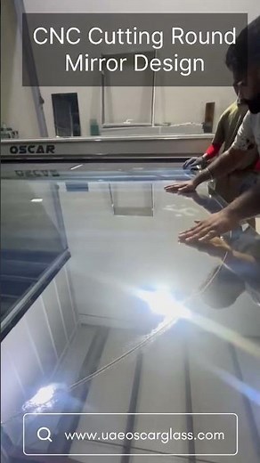 CNC Cutting Round Mirro Design