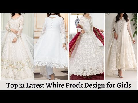 Top 31 Latest White Frock Design for Girls | Fashimo
