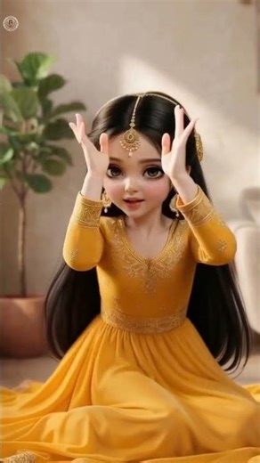 Cute AI Girl Dancing in Yellow Dress 💛 | Viral Animation #foryou #shortsfeed #shorts #shortvideo