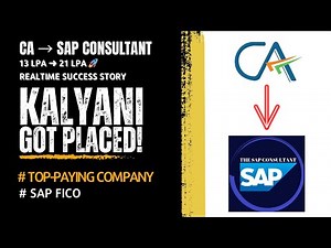 CA to SAP Consultant | 13 LPA to 21 LPA | Real-Time Success Story | SAP FICO