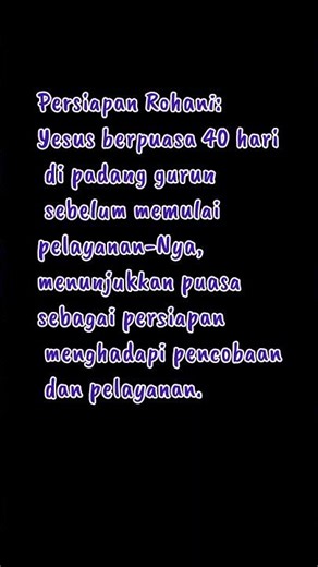Catatanku - Puasa menurut Alkitab