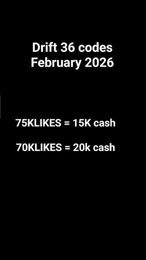 Drift 36 codes February 2026