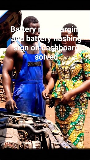 Problem: Battery not charging and battery flashing sign on dashboard.Solution: Tight Alternator bolt
