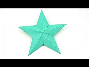 How to Make Paper Star 3D - Origami 3D Star