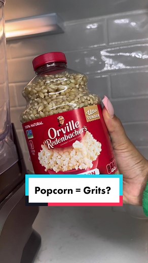 Popcorn kernels to 5 minute grits 🤯 i first saw this from @_iampepper...