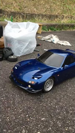 mazda rx-7 fd3s tamiya tg10mk1 rc / handmade Retractable headlights タミヤ SP.1270 スペアボディセット 51270