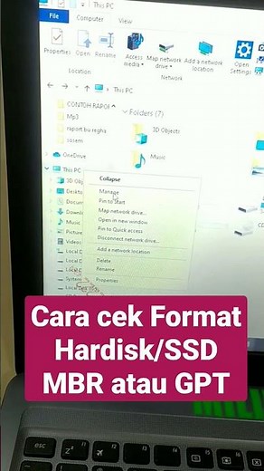 How to check hard disk and SSD format MBR or GPT?