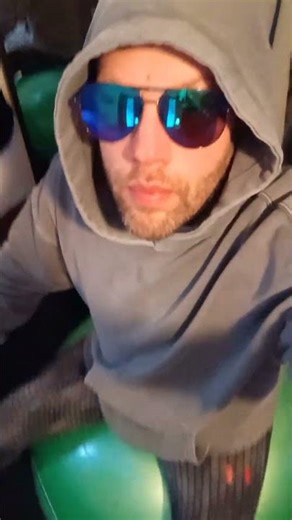 Big green exercise ball